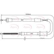 Apec Handbrake Cable Right Rear CAB1093