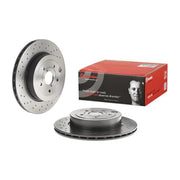 Brembo 2 x Perforated/Vented Brake Discs fits Subaru WRX 2014 on 2.5