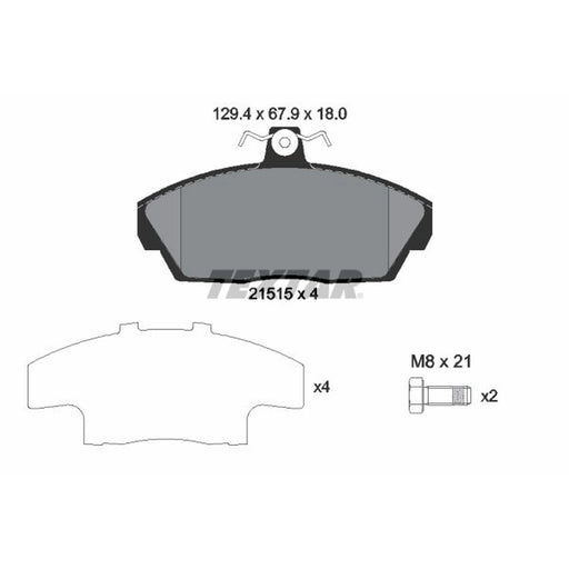 Textar Front Brake Pad Set 2151504