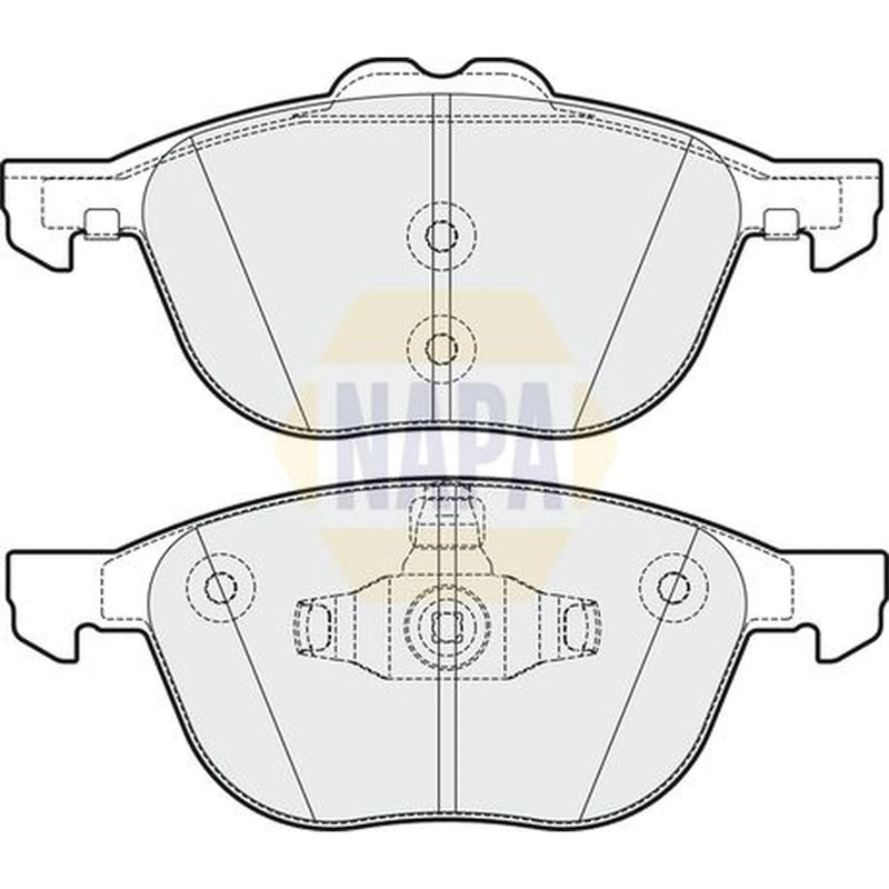 NAPA Front Brake Pad Set fits Ford Kuga II 2013-2019 1.5 1.6