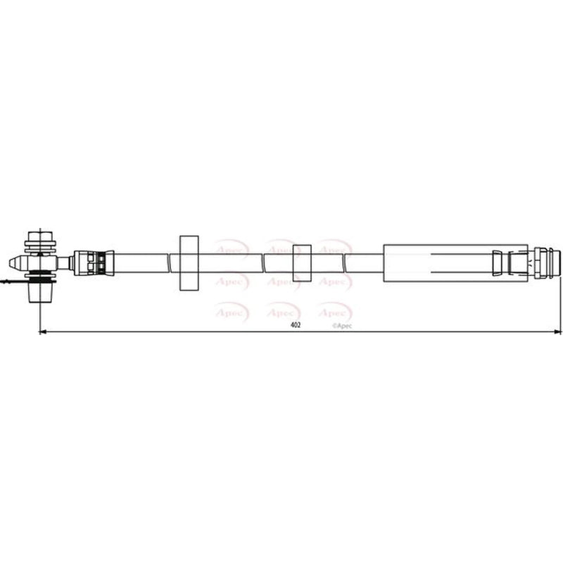 Apec Brake Hydraulic Hose Line Front HOS3811