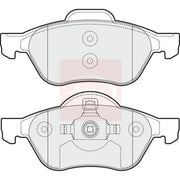 Apec Front Brake Pad Set fits Renault Laguna III 2007-2015 1.5 1.6