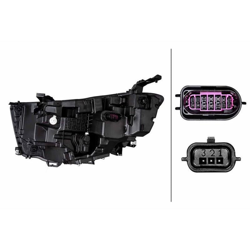 Hella Headlight Headlamp LED Right fits Renault Kadjar 2015-2016 1.2 1.5 1.6