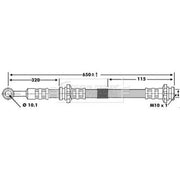 Borg & Beck Brake Hydraulic Hose Line Left BBH7150
