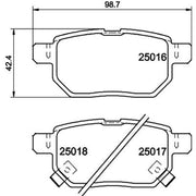 Mintex Front & Rear Brake Discs & Pads fits Toyota Corolla 2008-2014 1.8