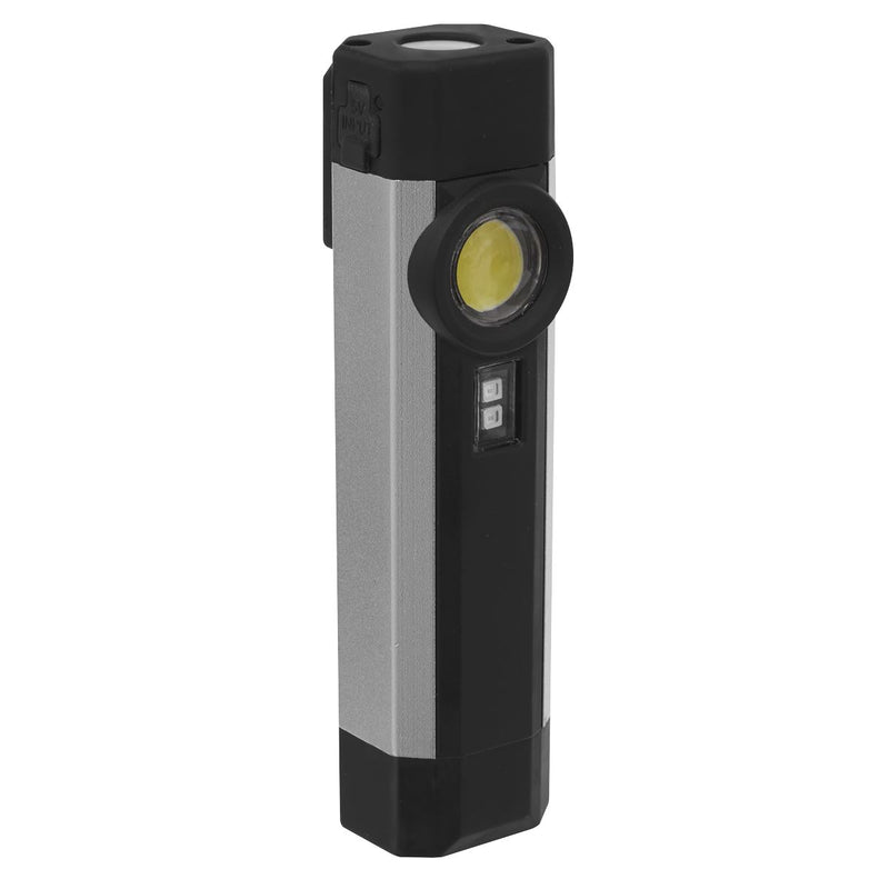 Sealey Rechargeable Aluminium Pocket Light with UV 3W COB & 1 SMD LED Sealey  - Dynamic Drive