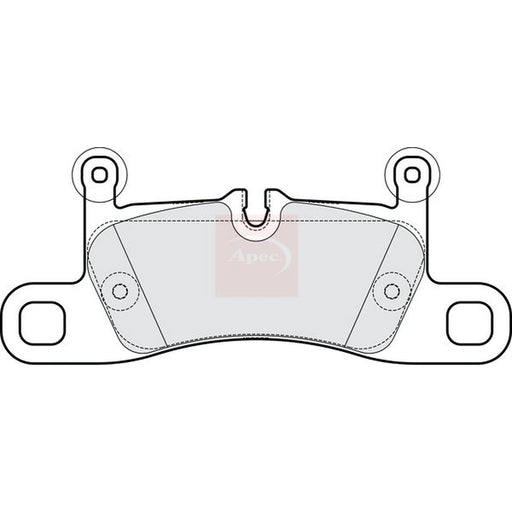 Apec Rear Brake Pad Set PAD2274