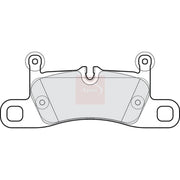 Apec Rear Brake Pad Set fits Porsche Cayenne 2017-2023 2.9 3.0 4.0