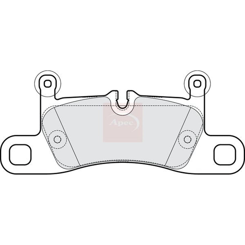 Apec Rear Brake Pad Set fits Porsche Cayenne 2017-2023 2.9 3.0 4.0