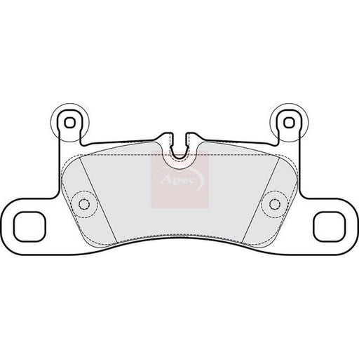 Apec Rear Brake Pad Set fits Porsche Cayenne 2017-2023 2.9 3.0 4.0