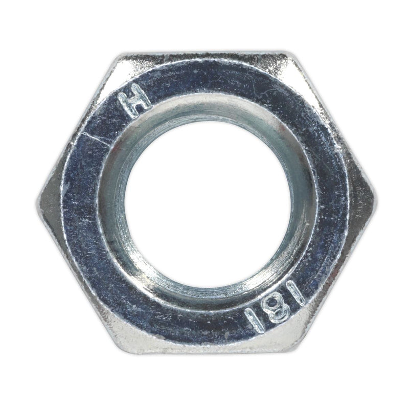 Sealey Steel Nut DIN 934 M14 Zinc Pack of 25 SN14 Sealey - Dynamic Drive