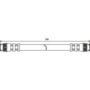 NAPA Brake Hydraulic Hose Line Rear fits Citroën Berlingo First 1996-2011