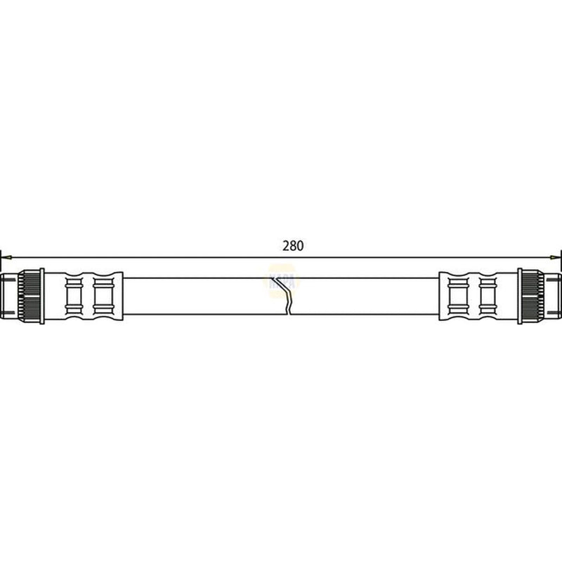 NAPA Brake Hydraulic Hose Line Rear NBH1088