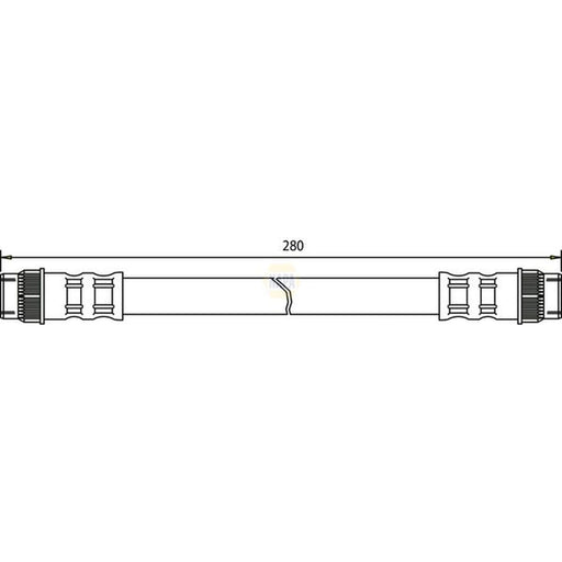 NAPA Brake Hydraulic Hose Line Rear NBH1088
