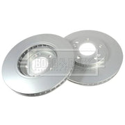 Borg & Beck Front Brake Vented Discs & Pads fits Hyundai Trajet 2000-2008 2.7