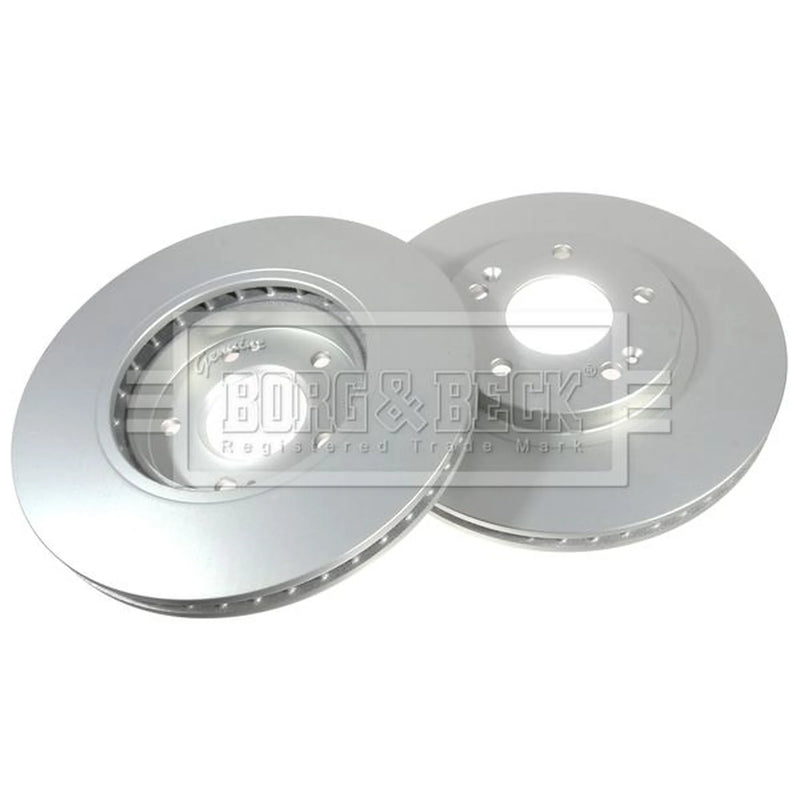 Borg & Beck Front Brake Vented Discs & Pads fits Hyundai Trajet 2000-2008 2.7
