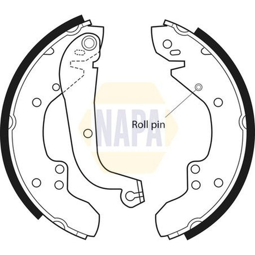 NAPA Brake Shoe Set Axle Kit fits Citroën C25 1981-1994 1.8 2.0