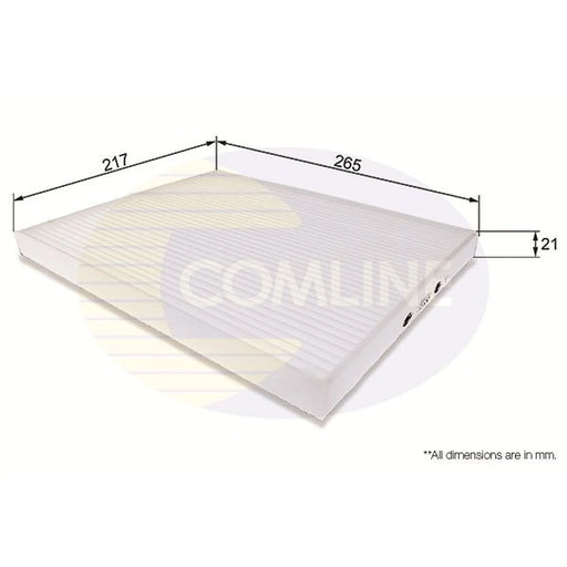 Comline Cabin Air Filter (Pollen Filter) fits Abarth Grande Punto 2007-2010 1.4