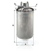 MANN-FILTER Fuel Filter Element fits Audi A2 2000-2005 1.2 1.4