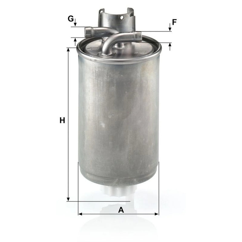 MANN-FILTER Fuel Filter Element fits Audi A2 2000-2005 1.2 1.4