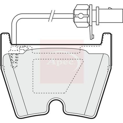 Apec Front Brake Pad Set fits Audi A4 B7 2005-2008