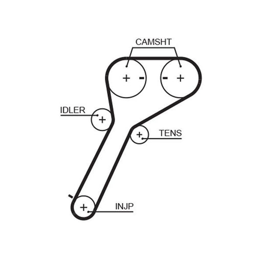 Gates Timing Belt Cambelt 103 Teeth fits Ford Ranger 2006-2012 2.5 3.0