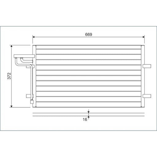 Valeo Air Conditioning Condenser 818046