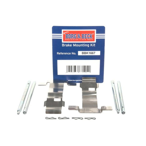 Borg & Beck Brake Pad Accessory Fitting Kit Front BBK1667