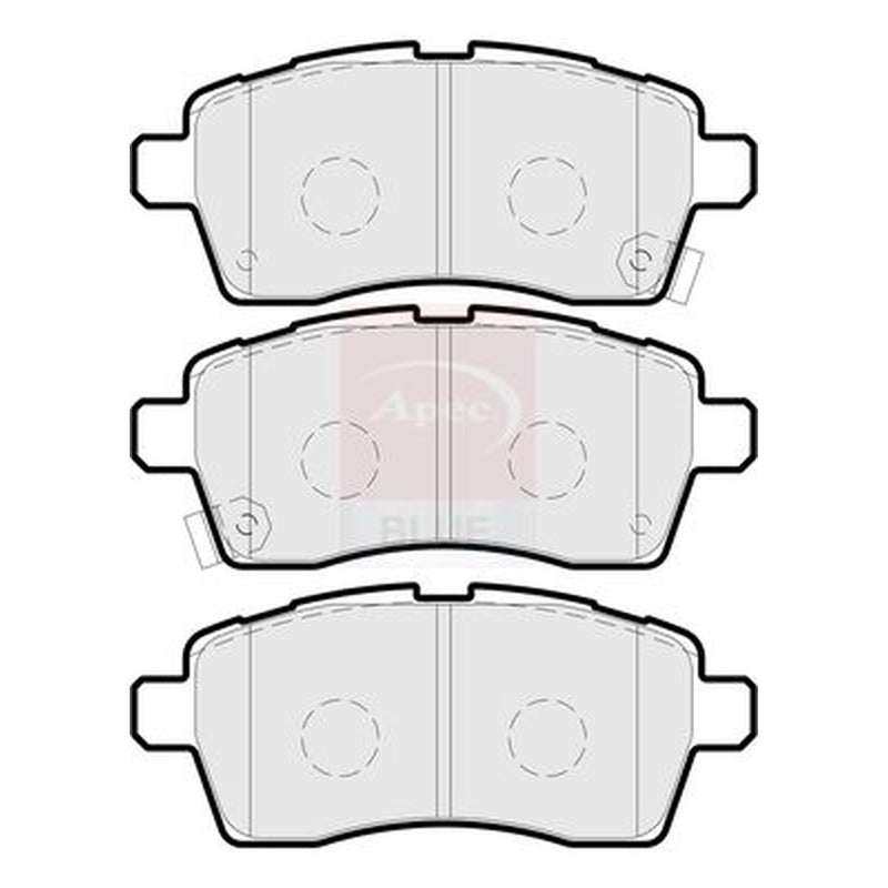 Apec Front Brake Pad Set fits Suzuki Ignis III 2016 on 1.2