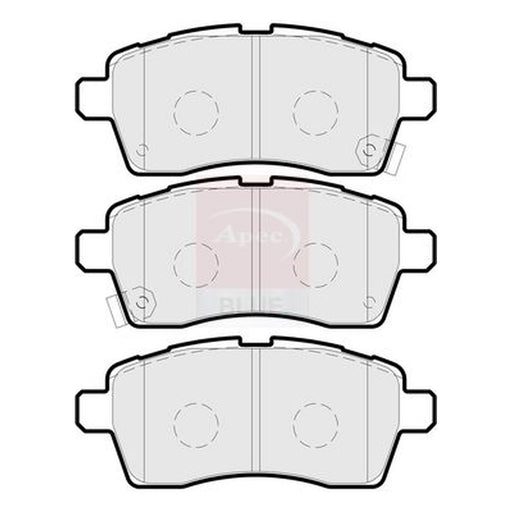 Apec Front Brake Pad Set fits Suzuki Ignis III 2016 on 1.2