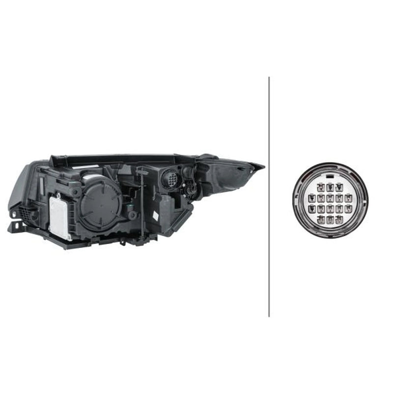 Hella Headlight Headlamp D3S (Gas Discharge Lamp) Right fits Austin Princess 2