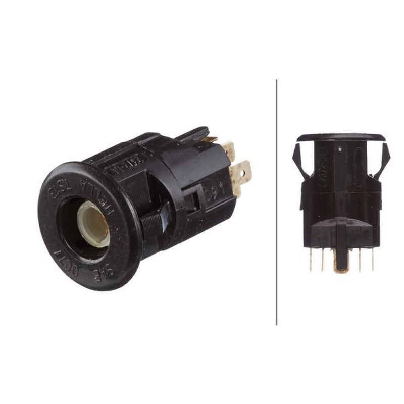 Hella Hazard Warning Light Switch 10 Connectors fits Mercedes-Benz Lp 1963-1984