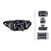 Hella Headlight Headlamp LED Left fits BMW 1 Sports Hatch 2011-2019
