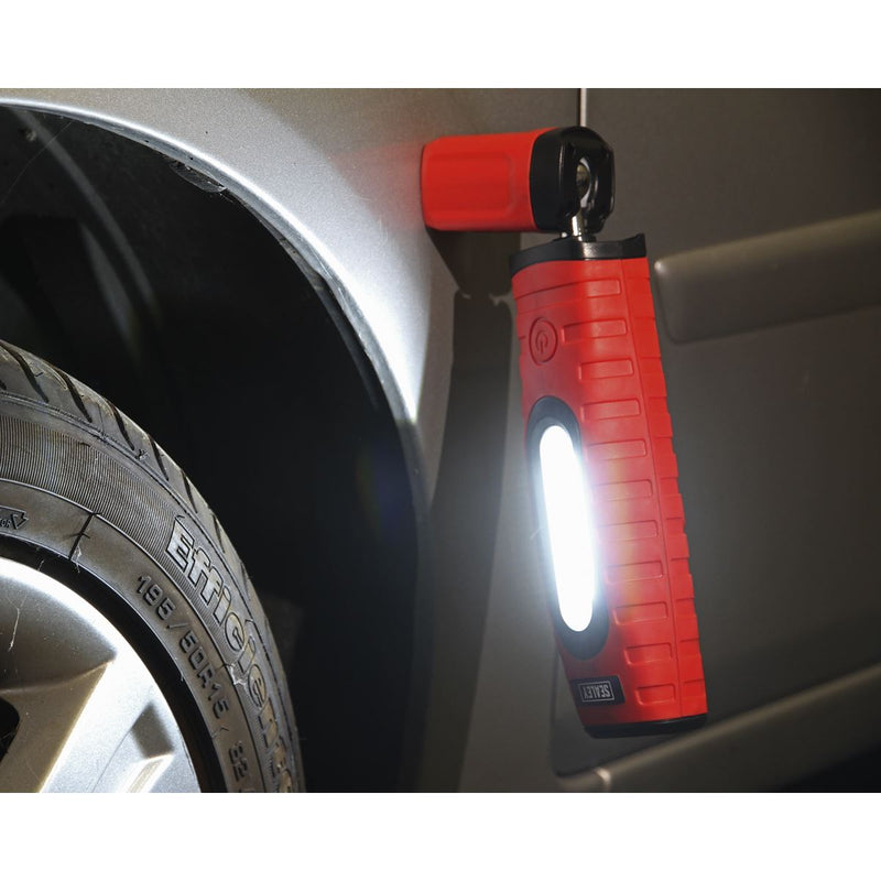 Sealey Rechargeable 360 Inspection Light 16 SMD LED & 3W LED Red 2 x Lithium-ion Sealey - Dynamic Drive