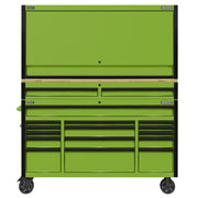 Superline PRO Black Edition Mobile Trolley with Wooden Worktop Hutch Superline Pro - Dynamic Drive