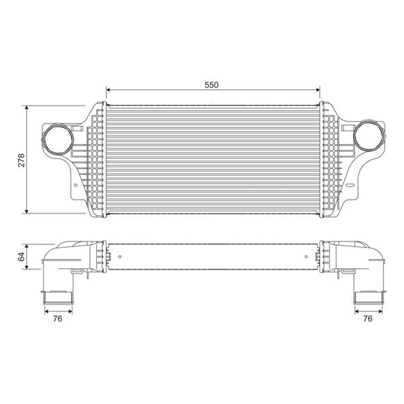 Valeo Intercooler (Charge Air Cooler) 818377