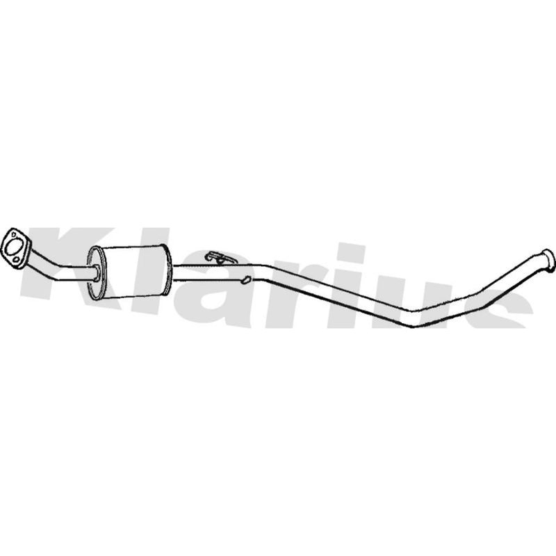 Klarius Box With Centre Pipe Centre fits Citroën C4 2004-2011 1.6