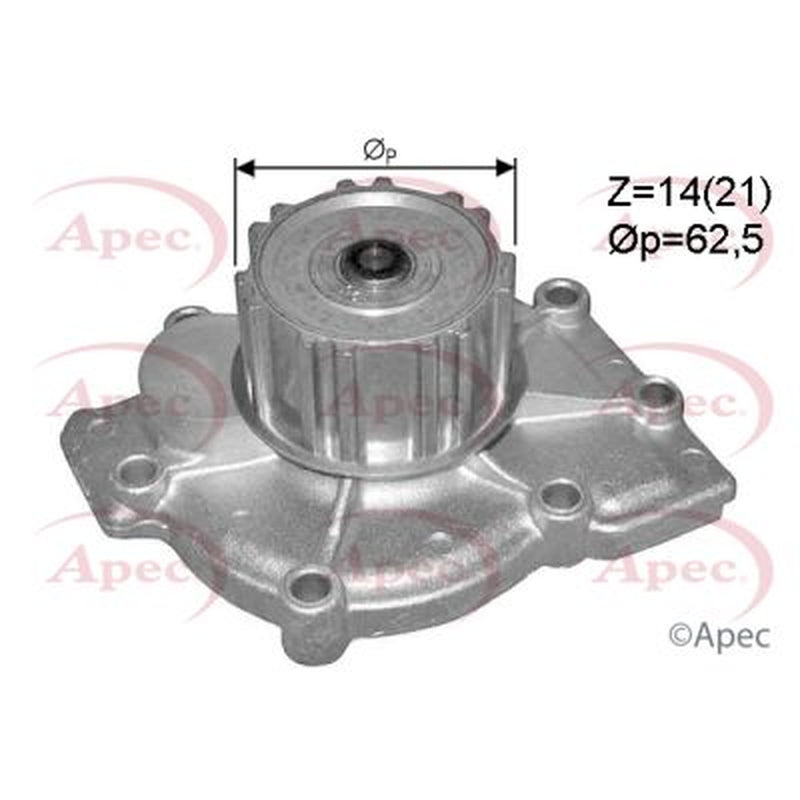 Apec Engine Cooling Water Pump fits Renault Laguna I 1995-2001 2.0