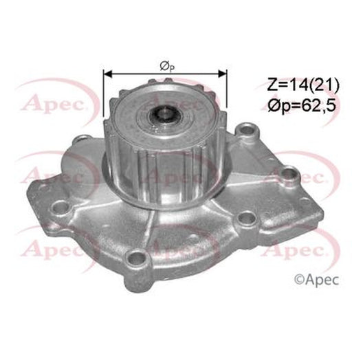 Apec Engine Cooling Water Pump fits Renault Laguna I 1995-2001 2.0