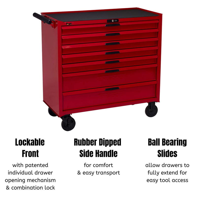 Teng Tools 37" PRO Cabinet 7 Drawers Red Teng Tools - Dynamic Drive