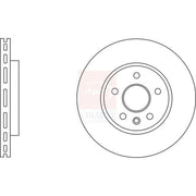 Apec 2 x Vented Front Brake Discs SDK6836-x2