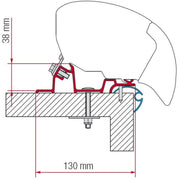 Fiamma Adapter Bracket Kit for Caravan Standard (98655-657) Fiamma - Dynamic Drive
