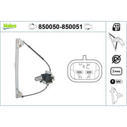 Valeo Electric Window Regulator Lifter Right Front 850051