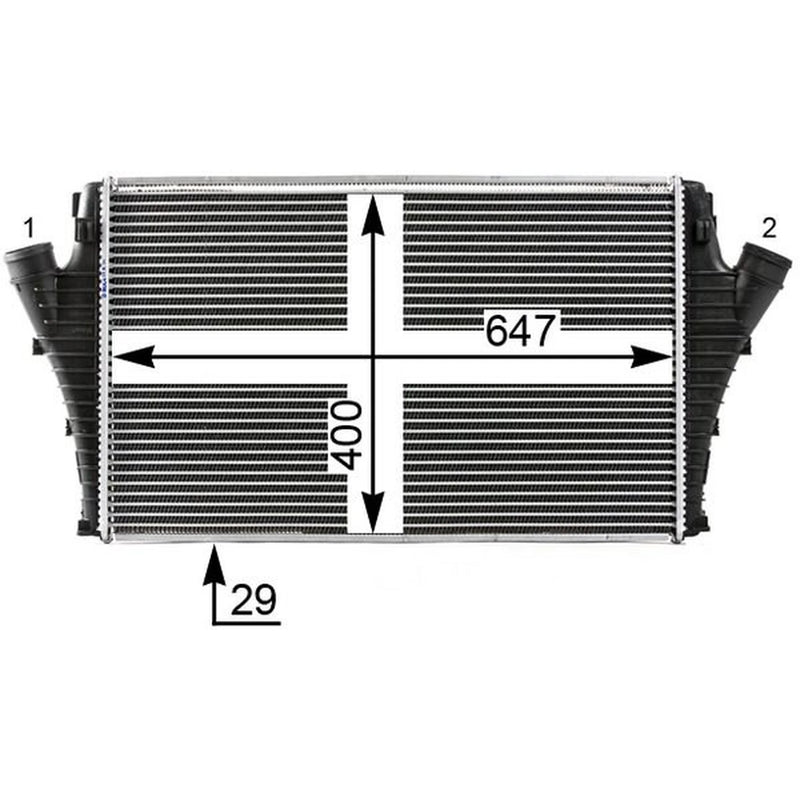 Mahle Intercooler (Charge Air Cooler) CI 24 000S