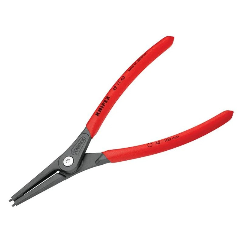 KNIPEX 49 11 A3 Precision Circlip Pliers External Straight 40-100mm