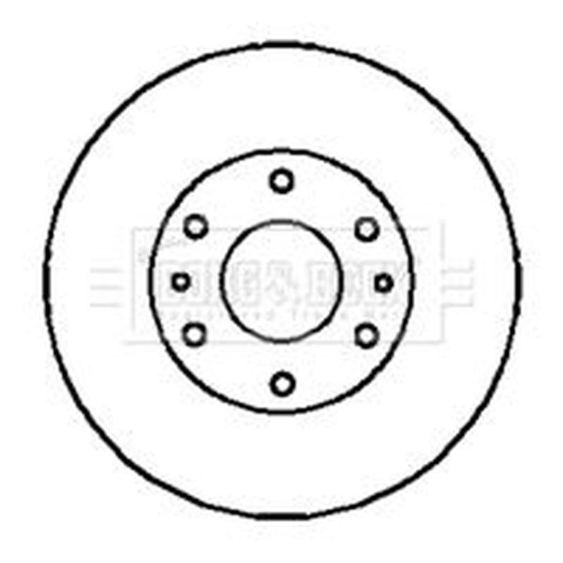 Borg & Beck Rear Brake Solid Discs & Pads fits Ssangyong Korando 2002-2006 2.3