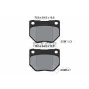 Textar Rear Brake Pad Set 2338102