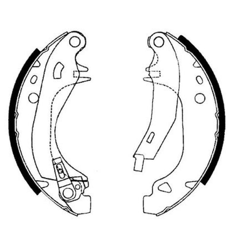 Mintex Brake Shoe Set Axle Kit fits Citroën Ax 1987-1997 1.4