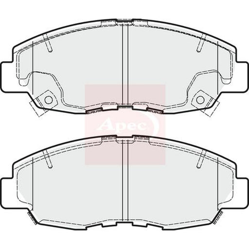 Apec Front Brake Pad Set fits Honda Civic IX 2012-2016 1.8