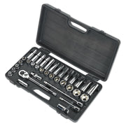 Siegen by Sealey Socket Set 35Pc 1/2Inchsq Drive 6Pt Walldrive Metric Siegen by Sealey - Dynamic Drive